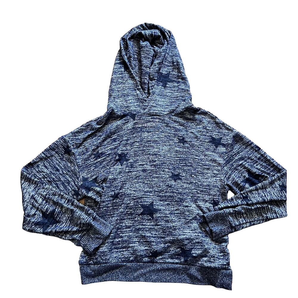 Gap Women's Softspun Navy Blue Star Comfortable Casual Spandex Blend Hoodie - S